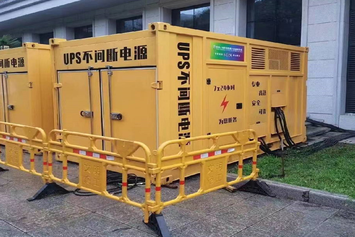 德阳发电机租赁施工现场