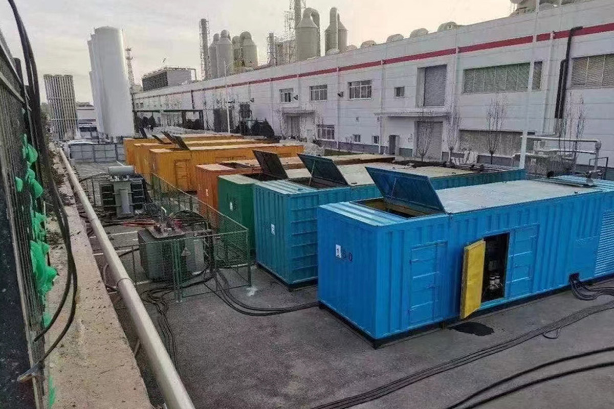 德阳发电机租赁施工现场